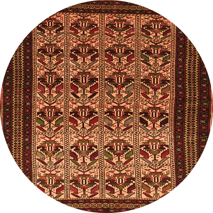 Machine Washable Persian Orange Traditional Area Rugs, wshtr1538org