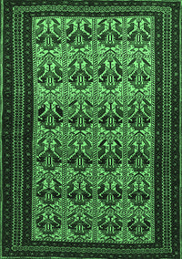 Persian Emerald Green Traditional Rug, tr1538emgrn