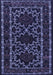 Machine Washable Persian Blue Traditional Rug, wshtr1539blu