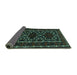 Sideview of Persian Turquoise Traditional Rug, tr1539turq