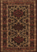 Machine Washable Persian Brown Traditional Rug, wshtr1539brn