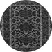 Machine Washable Persian Gray Traditional Rug, wshtr1539gry