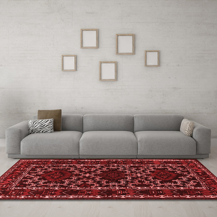 Traditional Red Washable Rugs
