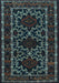 Machine Washable Persian Light Blue Traditional Rug, wshtr1539lblu