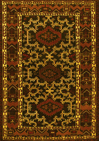 Persian Yellow Traditional Rug, tr1539yw