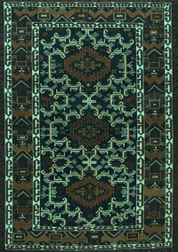 Persian Turquoise Traditional Rug, tr1539turq