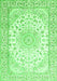 Medallion Green Traditional Rug, tr153grn