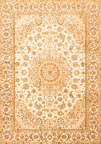 Medallion Orange Traditional Rug, tr153org