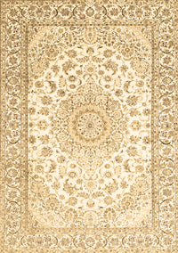 Medallion Brown Traditional Rug, tr153brn