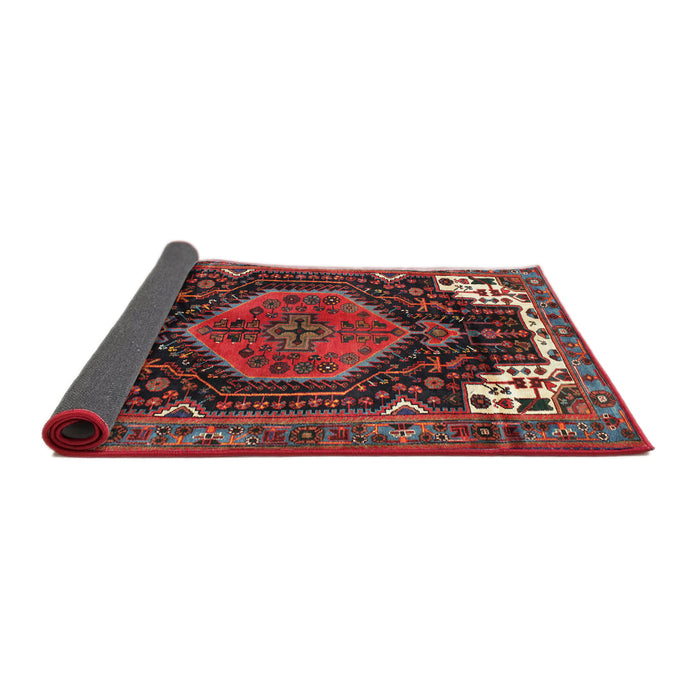 Sideview of Traditional Red Persian Rug, tr154