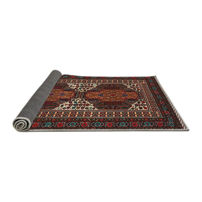 Sideview of Traditional Brown Persian Rug, tr1540