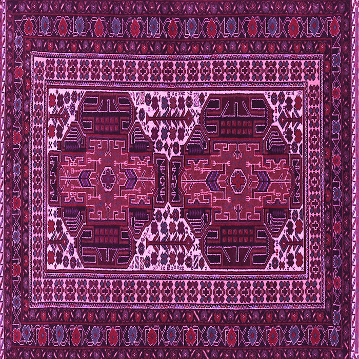 Square Persian Pink Traditional Rug, tr1540pnk