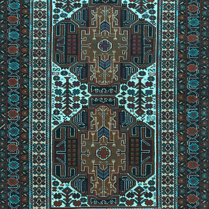 Machine Washable Persian Light Blue Traditional Rug, wshtr1540lblu