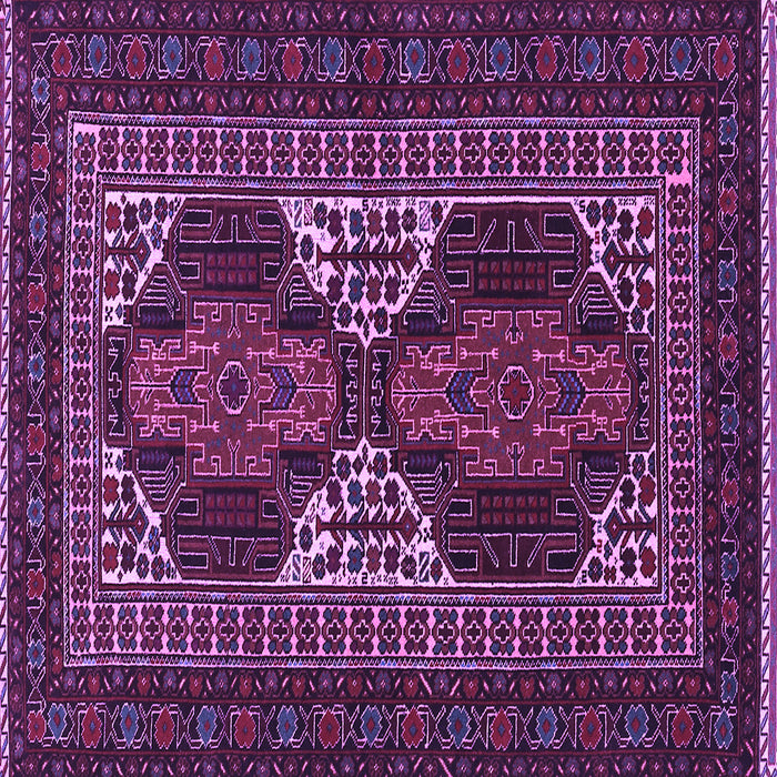 Square Persian Purple Traditional Rug, tr1540pur
