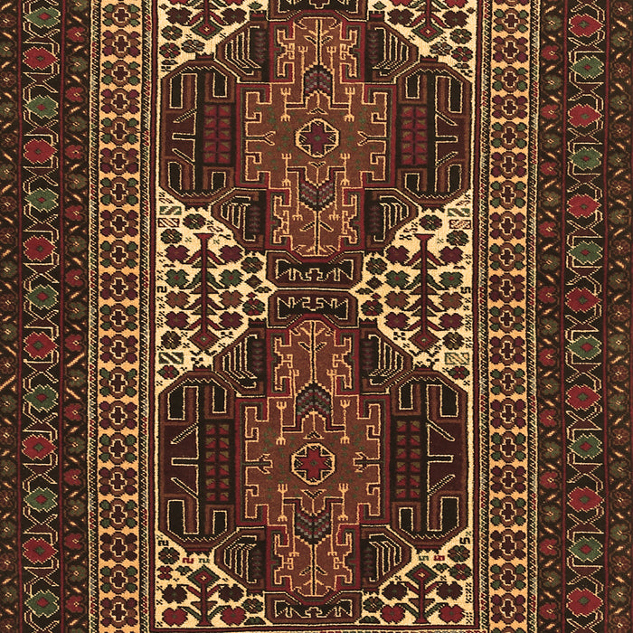 Machine Washable Persian Brown Traditional Rug, wshtr1540brn