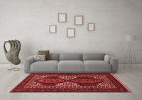 Machine Washable Persian Red Traditional Rug, wshtr1540red