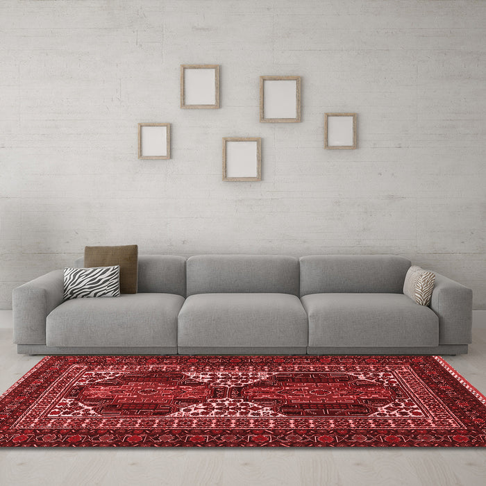 Traditional Red Washable Rugs