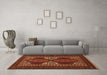 Machine Washable Persian Orange Traditional Area Rugs in a Living Room, wshtr1540org