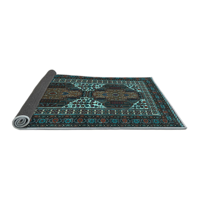Sideview of Persian Light Blue Traditional Rug, tr1540lblu