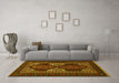 Machine Washable Persian Yellow Traditional Rug in a Living Room, wshtr1540yw