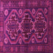 Square Persian Pink Traditional Rug, tr1541pnk