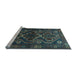 Sideview of Machine Washable Persian Light Blue Traditional Rug, wshtr1541lblu