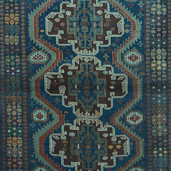 Machine Washable Persian Light Blue Traditional Rug, wshtr1541lblu