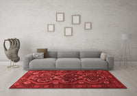 Machine Washable Persian Red Traditional Rug, wshtr1541red