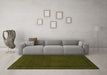 Machine Washable Persian Green Traditional Area Rugs in a Living Room,, wshtr1542grn