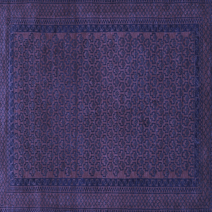 Square Persian Blue Traditional Rug, tr1542blu