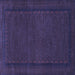 Square Persian Blue Traditional Rug, tr1542blu