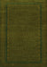 Serging Thickness of Machine Washable Persian Green Traditional Area Rugs, wshtr1542grn