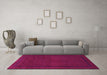 Machine Washable Persian Pink Traditional Rug in a Living Room, wshtr1542pnk