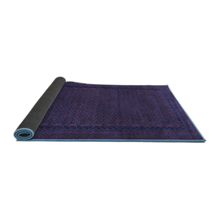 Sideview of Persian Blue Traditional Rug, tr1542blu