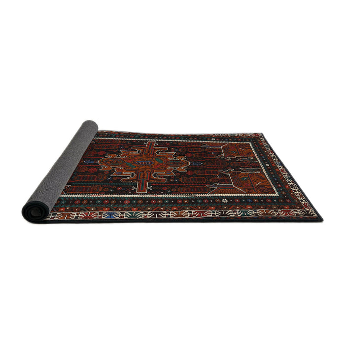 Sideview of Traditional Red Persian Rug, tr1543