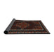 Sideview of Traditional Red Persian Rug, tr1543