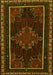 Machine Washable Persian Yellow Traditional Rug, wshtr1543yw