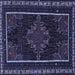 Square Persian Blue Traditional Rug, tr1543blu