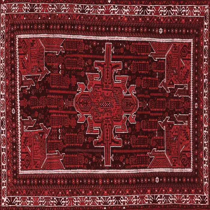 Machine Washable Persian Red Traditional Rug, wshtr1543red