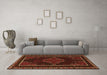 Machine Washable Persian Orange Traditional Area Rugs in a Living Room, wshtr1543org