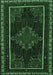 Machine Washable Persian Emerald Green Traditional Area Rugs, wshtr1543emgrn