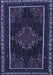 Machine Washable Persian Blue Traditional Rug, wshtr1543blu