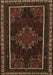 Machine Washable Persian Brown Traditional Rug, wshtr1543brn