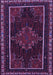 Machine Washable Persian Purple Traditional Area Rugs, wshtr1543pur