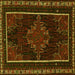 Square Persian Yellow Traditional Rug, tr1543yw