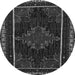 Square Persian Gray Traditional Rug, tr1543gry