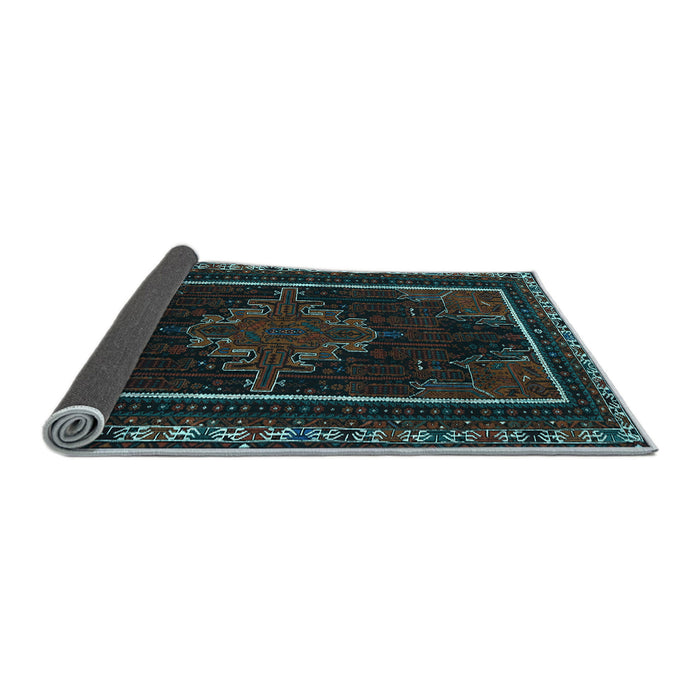 Sideview of Persian Light Blue Traditional Rug, tr1543lblu