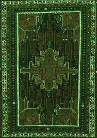 Persian Green Traditional Rug, tr1543grn