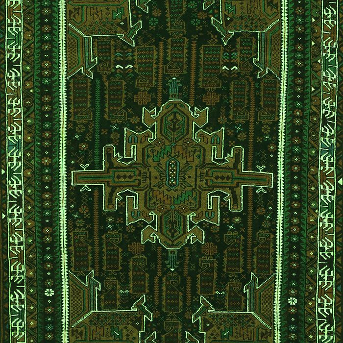 Persian Green Traditional Rug, tr1543grn