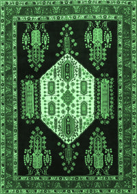 Persian Emerald Green Traditional Rug, tr1544emgrn